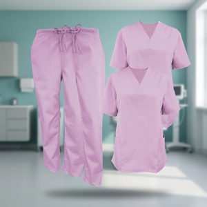 Ensemble de blouses médicales unisexe en coton tissé 100% Raw to Fine, lot de 2 uniformes d'hôpital avec détection d'aiguilles et fusion sans couture - Product Image 2