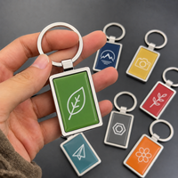 Porte-clés en époxy personnalisé à double face imprimé, vente en gros, souvenir promotionnel, cadeau d'entreprise