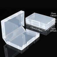 Boîte de rangement en plastique transparente WEISHENG pour jeux de société, boîte de rangement pour cartes de poker, boîte de rangement pour jeux de cartes