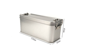 Caja de Regalo de Metal Fundido con Doble Cierre para Tiramisú con Empaque de Hierro - Product Image 4