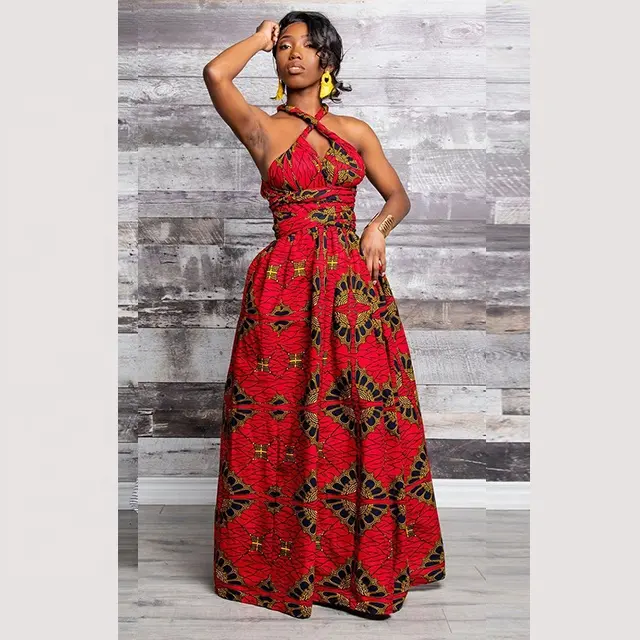 Styles Africa Clothing Fashion female wholesale South Africa Women 2022 Kente Cloth for Woman Vintage kitenge dress African