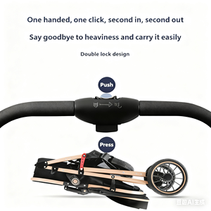 <span class=keywords><strong>Poussette</strong></span> de bébé portable légère landau de voyage pliable de sécurité pour 3 ans Cocheces Para Bebes - Product Image 4