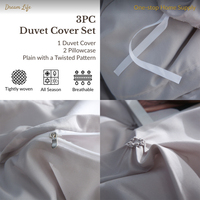 Parure de lit tuftée florale à fronces en microfibre, texture artisanale, collection hôtelière durable, certifiée OEKO-TEX