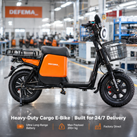 Vélo électrique longue portée en gros, personnalisé pour la livraison de nourriture, vélo cargo puissant à 2 roues, location de flotte, cyclomoteur électrique commercial