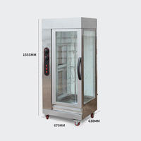 Machine de rôtissoire de poulet électrique d'acier inoxydable, machine verticale de gril de rôtissoire de poulet, rôtissoire de rôtissoire de broche