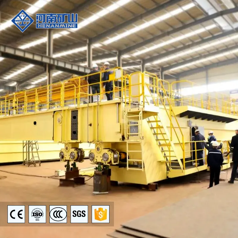 High quality YZS heavy-duty cabin control four beam electric bridge crane in low price