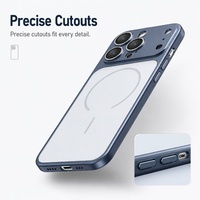 Coque de téléphone magnétique C0251 avec protection d'appareil photo, ultra-fine, pour iPhone 17 Air 18 Pro Max 16 15 14 13 12 11 Pro