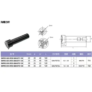 Tốt nhất trung tâm gia công nông Groove millingcutter smp05 lỗ bên trong circlipgroove phay cutterinner Vòng t-slot phay Cutter