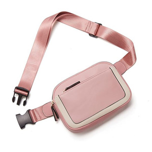 Bolso de Cintura Impermeable de Cuero PU, Bolso Cruzado Deportivo para Mujer, Moda Transfronteriza, Diseño Retro con Bloques de Color - Product Image 6