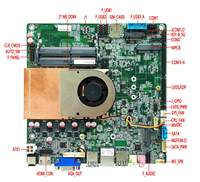 Carte mère QM9H 5G intégrée 9e génération Mini Cpu Core I7 Bga1528 carte mère Win11Pro DDR4 mémoire 64 Go pour kiosque d'affichage