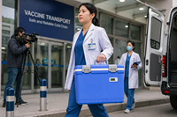 Caja Refrigerada con Pantalla de Temperatura y Logotipo Personalizado para Aplicaciones Médicas, de Laboratorio y Cadena de Frío