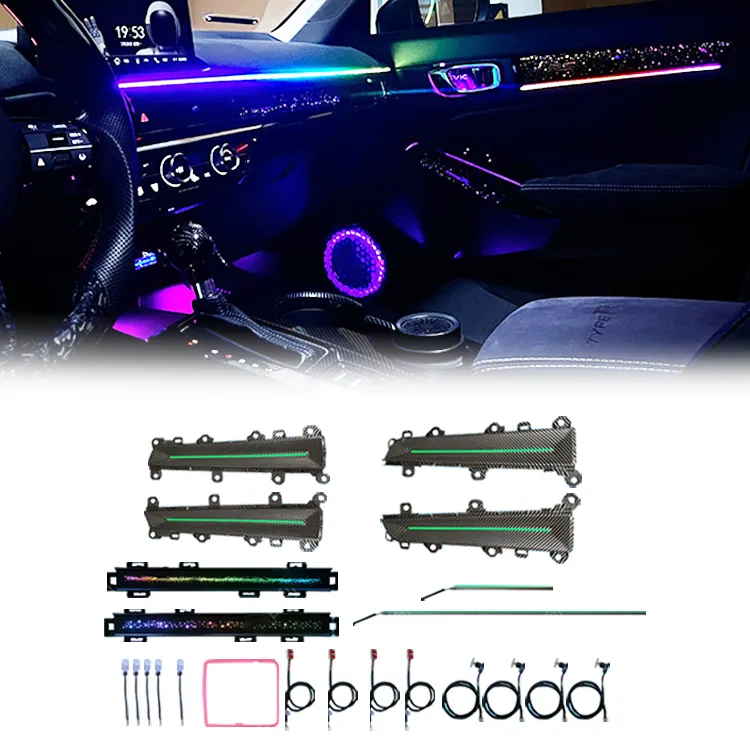 Per Honda 11 generazione civic 2022 70 colori Led luce ambiente per auto luce interna atmosfera luce Inter luce auto decorare lampada