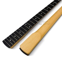 Manche de guitare basse électrique JB 4 cordes de 14 pouces, 20 frettes, à visser, en érable canadien satiné, avec touche en palissandre
