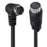 Hochwertiges Mini-DIN 9-Pin Koaxial-Verdrahtetes-Paar Stecker-Buchse DIN-Stecker S-Video Audio Stromkabel mit PVC-Ummantelung