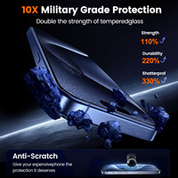Protection contre les chutes, résistance aux rayures 9H, protection d'écran anti-espionnage, impression en soie, verre trempé pour 16 15 Pro Max avec EasyApp