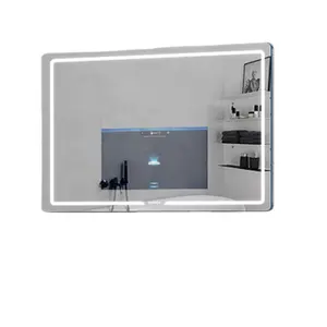 Vercon Front-lit Smart Mirror Bathroom Vanity mirror TV Smart Android Mirror TV 1000*700mm Water-proof Touchscreen Voice Co