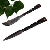 Chine Longquan tout-en-un manuel forgeage couteau à thé en acier inoxydable fil torsadé poignée aiguille à thé