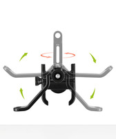 Nouveau support de téléphone de vélo de moto en alliage d'aluminium Support de clip de montage de GPS Support de guidon de Moto