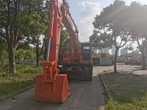 Excavatrice sur pneus de 21 tonnes d'occasion Doosan DX210W, équipement de construction, excavatrice d'occasion Daewoo Doosan 210W - Product Image 2