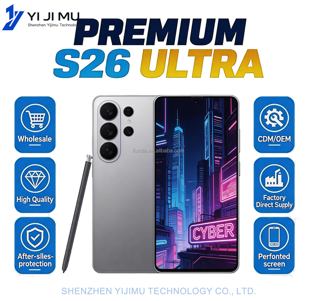 22G+2TB Unlocked S26 Ultra 5G Cell Phone 108MP Camera Built in Pen Dual SIM Global Version Android 15 Smartphone  Fast Charging