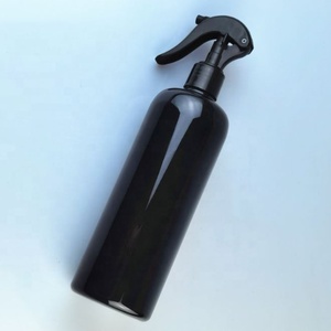 New Trigger Mist Sprayer <b>Empty</b> Refillable 200ml 300ml Amber Black PET Round <b>Plastic</b> Toner Liquid Spray <b>Bottle</b> - Product Image 2