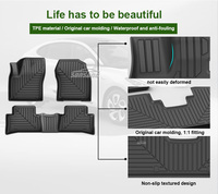 Karpet Lantai Mobil 5D TPE Ramah Lingkungan, Anti Air, Anti Selip, Tanpa Bau untuk Tacoma untuk Ranger Escape