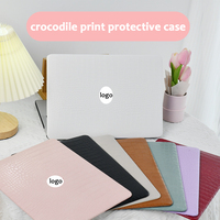 Casing Pelindung Tekstur Kulit Buaya Buatan PU untuk Macbook M5 Air Pro 2025 2026 A3403 A3448 Neo 13 A3404