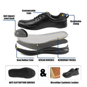 पुरुषों के लिए हॉट सेल सेफ्टी शूज़ वर्किंग फैशन रबर सोल एंटी-स्मैश और एंटी-पंचर स्टील टो सेफ्टी शूज़ - Product Image 2