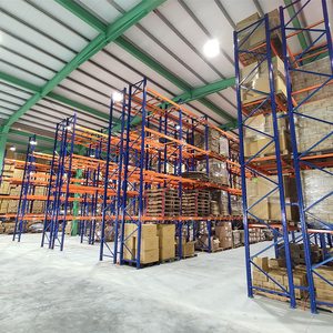 رف مكوك فولاذية مستودع صناعي كرتونة مرآب بمسمار على الراديو رفوف معدنية - Product Image 6