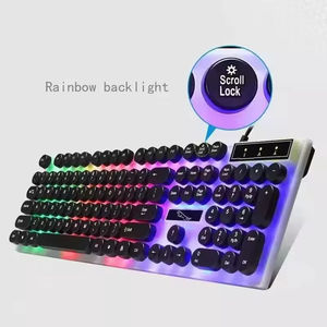 Colorful Glare Punk Wired Keyboard and <b>Mouse</b> Combo 104 Keys Led Backlit <b>Computer</b> Gaming Keyboard and <b>Mouse</b> Combos - Product Image 3