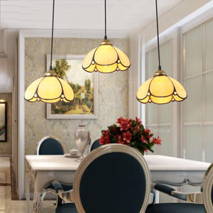 Lustre à 3 têtes de style méditerranéen, luminaire suspendu unique, créatif et simple pour les chambres d'hôtes, les bureaux, les chambres d'enfants, les salles à manger - Product Image 3