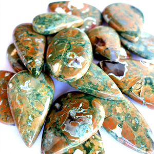 Rainforest rhyolite อัญมณีหลวมสำหรับทำเครื่องประดับทำ Cabochon หลวม - Product Image 1