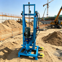 MIKTON MKD-110D Foreuse électrique portable pour puits d'eau, 110 m, sur roues, mobile, facilement déplaçable