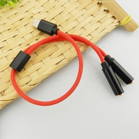 Cable de Audio USB C a Conector Auxiliar de 3.5mm, Adaptador Divisor de Audio 2 en 1 para Auriculares y Micrófono, para Teléfonos Celulares y Tabletas Tipo C