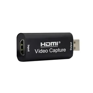 Tarjeta de captura de vídeo Super Mini, Transmisión en Streaming HD 4K HDMI a USB 2,0, captura de adquisición HD para juegos/retransmisión en vivo
