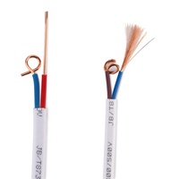 H03VVH2-F 2*0.5 mm2 2x 0.75mm 2 kerne flache PVC jacke twin flexible elektrische power kabel CE VDE genehmigen 300V niedrigen spannung 70C