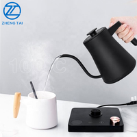 Bouilloire électrique intelligente à bec de cygne, température variable, fonction maintien au chaud, pour la préparation du café à domicile