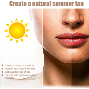 علامة خاصة غسول تسمير الفراولة التيروزين كريم ترطيب للوجه والجسم في الهواء الطلق فراش الشمس استخدام معزز مسرع تان - Product Image 4