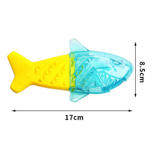 Juguetes Masticables Refrigerantes para Perros, Juguetes para Masticar Congelables para Mascotas, Juguetes para Masticar con Forma de Pescado y Helado para Cachorros de Verano - Product Image 4