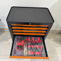 Armoire à outils mobile OEM à 7 tiroirs, 352 pièces d'outils professionnels pour l'automobile, chariot à outils roulant verrouillable, stock disponible en usine