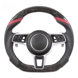 App-gesteuertes LED-RPM Carbon-Faser Flaches Lenkrad für Neuen Porsche 911 3 <span class=keywords><strong>Runner</strong></span> Racing Innenausstattungs-Upgrade - Product Image 2
