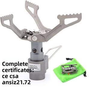 <span class=keywords><strong>Réchaud</strong></span> à gaz butane miniature <span class=keywords><strong>BRS</strong></span>-<span class=keywords><strong>3000T</strong></span> Hornet, pliable, léger, en alliage de titane, haute puissance, avec déflecteur de vent, pour 1 à 2 personnes - Product Image 4