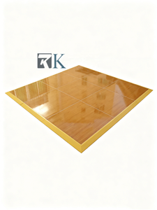 Dance Floor Portable Party Wedding Event Flooring with Plywood <b>Platform</b> Aluminum Edging - Product Image 3
