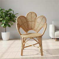 Fauteuil en rotin rose capitonné modulaire moderne à succès - Meubles confortables pour salon, salle à manger, hôtel, bureau à domicile et chambre à coucher