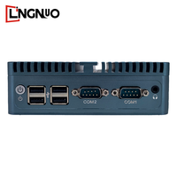 Boîte sans ventilateur ordinateur Intel en option DDR3 RAM SSD stockage double LAN RS232 RS485 plusieurs Ports USB HD Mini Pc industriel