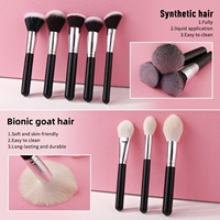 Ensemble de 30 pinceaux de maquillage OEM ODM, manche noir, outils de beauté pour fond de teint, poudre, blush, fard à paupières