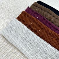 Dentelle en mohair tricotée à sequins, garniture scintillante perlée, tissu en mohair pour accessoires de vêtements DIY, idéal pour robes de soirée et robes de mariée