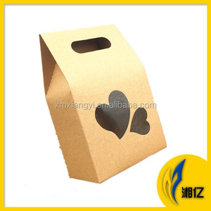 Boîte d'emballage en carton à pignon pour bonbons, boîte conique avec poignée découpée - Product Image 5