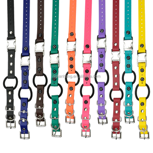 <span class=keywords><strong>Collar</strong></span> de perro de <span class=keywords><strong>PVC</strong></span> de plástico y poliéster personalizado de 33 pulgadas con bucle elástico a presión rápida y características de expansión y respiración pesada - Product Image 1