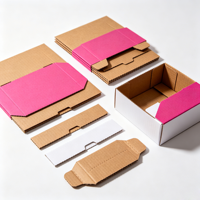 Boîtes en carton pliables, finition mate ou brillante, personnalisées, blanc, noir, bleu, logo floral, impression CMJN